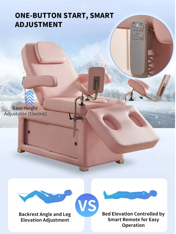 gynecological examining table，Private nursing multifunctional examination and flushing bed 194*134*81cm