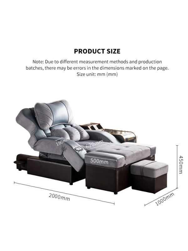 Foot therapy chair，High end foot massage bed, foot washing and physical therapy electric sofa 200*95*45cm---MZ-051