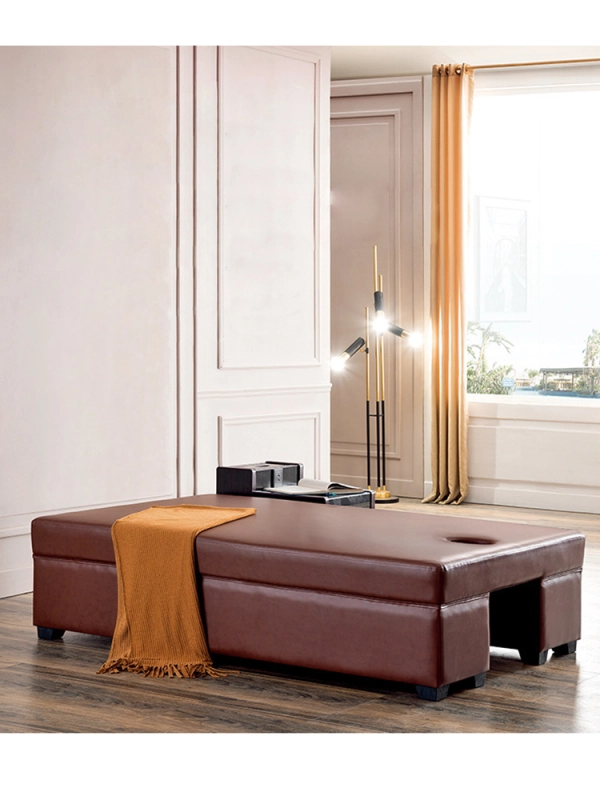 Leather beauty bed，Tuina moxibustion spa tattoo therapy bed 200*120*48cm---AM