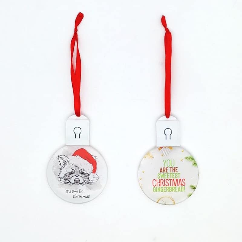 Alwin Christmas Sublimation Bulb Ornament Acrylic Blanks Led Light China Warehouse Air Shipping