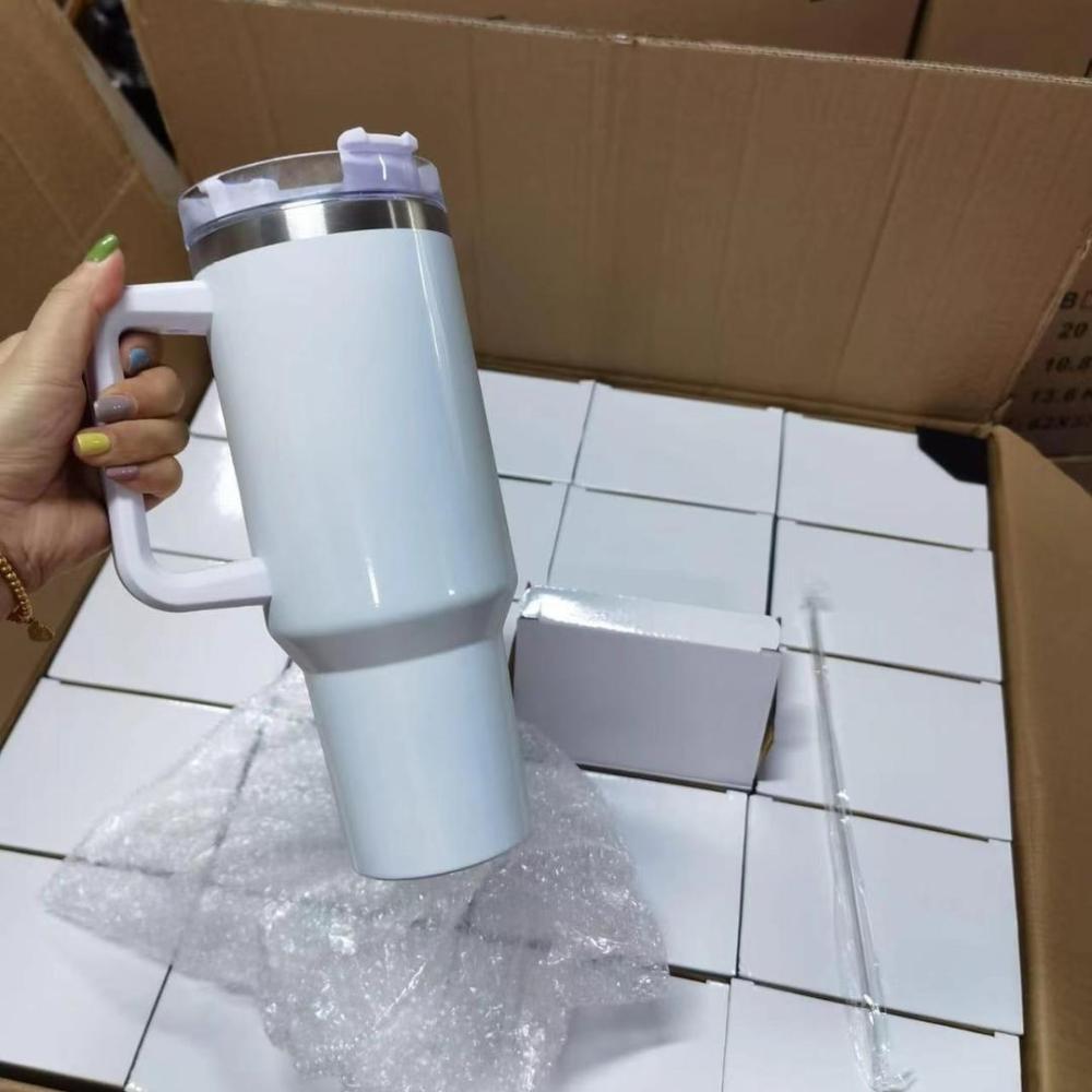 Alwin USA Warehouse 40 oz GEN1.0 Stainless Steel Blank Sublimation Tumbler with Handle Sublimation Travel Mug
