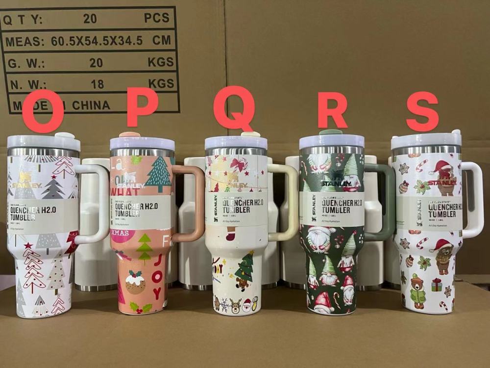 Alwin 40oz NEW Stanley Tumbler With Handle Christmas Custom Logo China Warehouse RTS