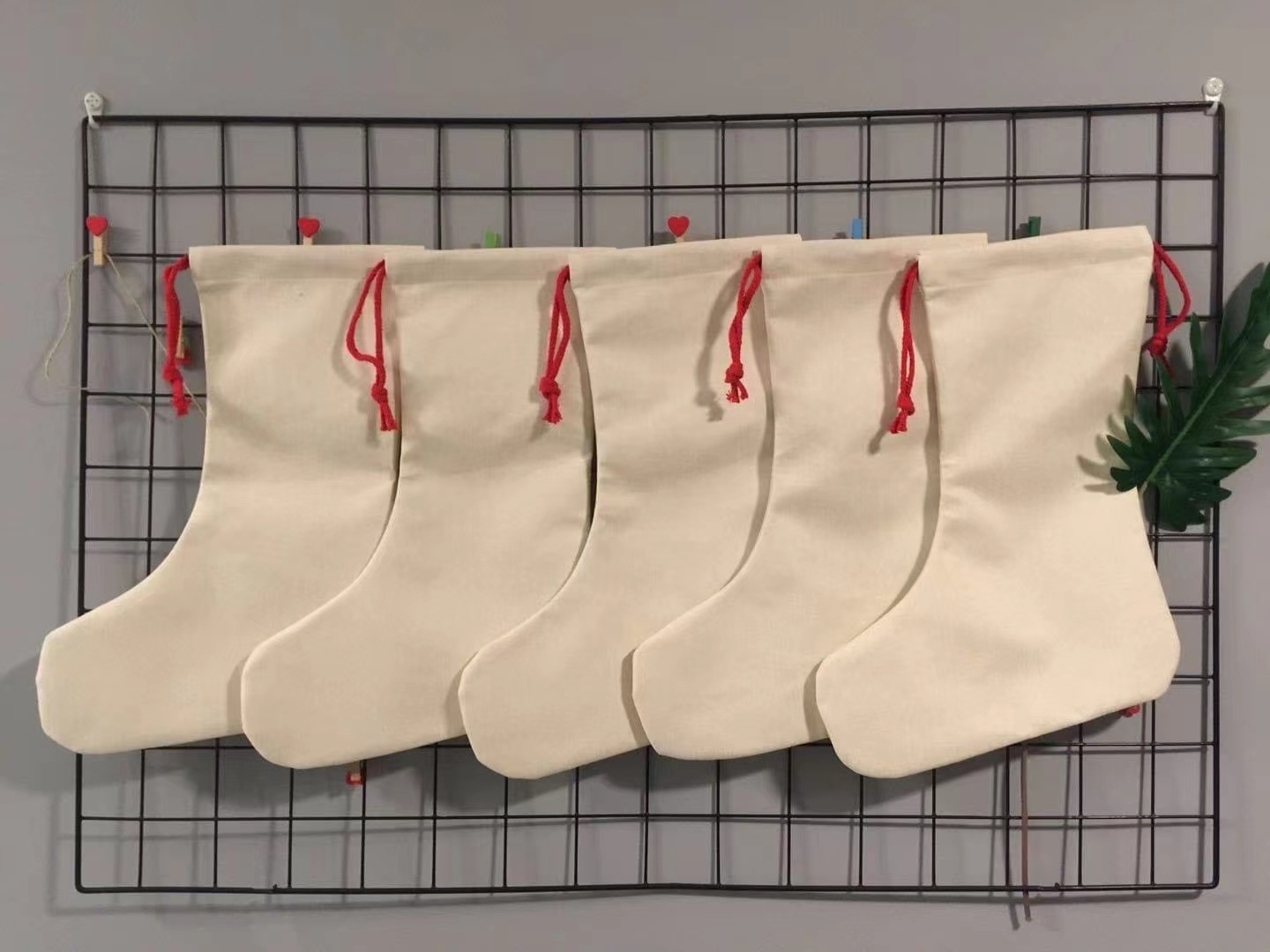 Alwin Sublimated Christmas Stocking Drawstring Pocket W30*H40com China Warehouse Express