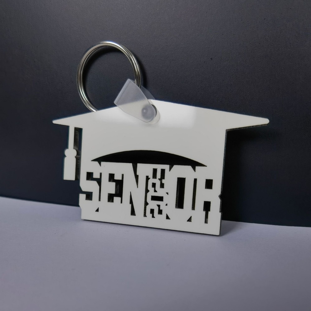 Alwin Sublimation 2024 Graduation Keychain MDF China Warehouse Air Shipping
