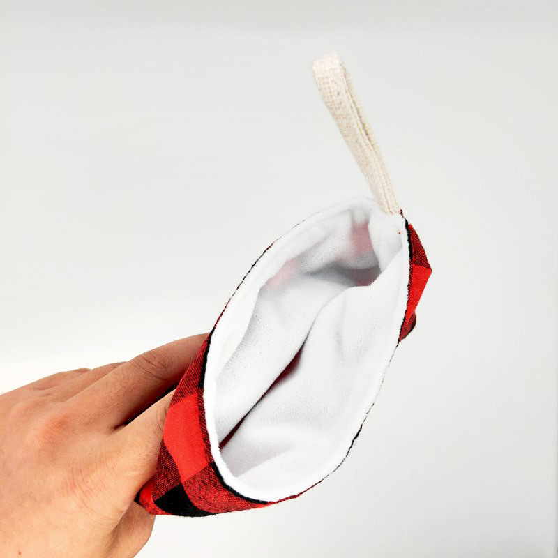 Alwin Christmas Sublimation Plaid Stocking China Warehouse Air Shipping