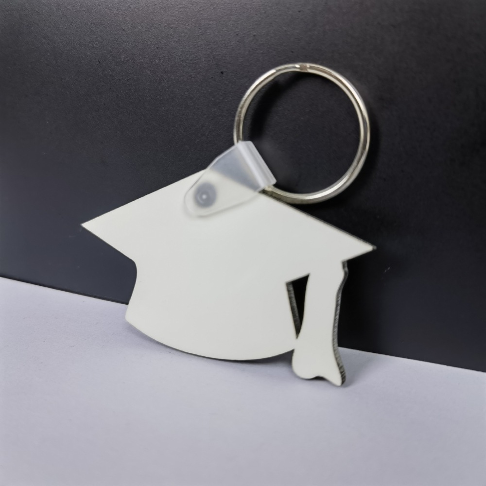 Alwin Sublimation 2024 Graduation Keychain MDF China Warehouse Air Shipping