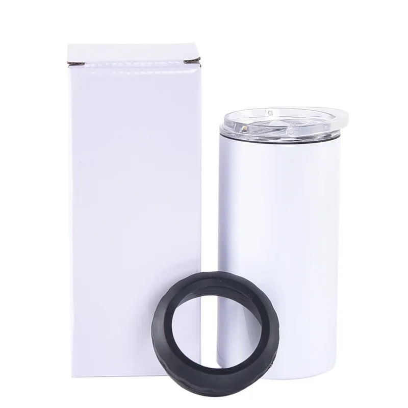 Alwin Hot Sale 16oz 4 in 1 Can Cooler Insulated Stainless Steel Sublimation Cola Can Eco Friendly Double USA RTS