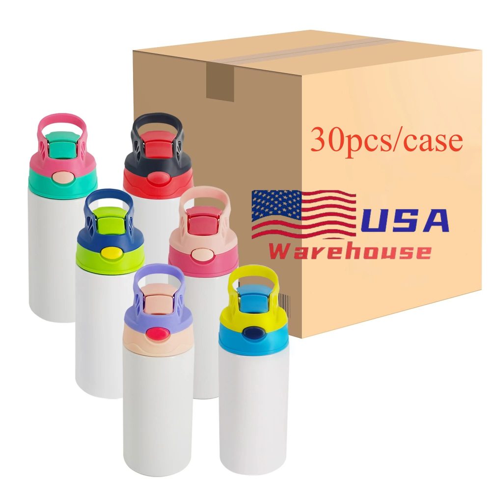 Alwin RTS 12oz 20oz Kids Stainless Steel Sublimation Tumbler  Sippy Blank USA Warehouse