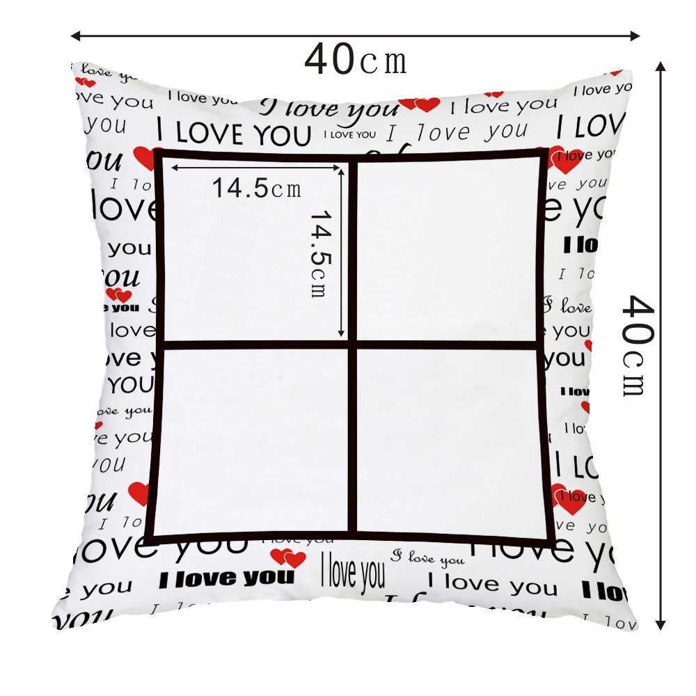 Alwin Valentine Sublimated Blank Linen Love Pillowcase China Warehouse