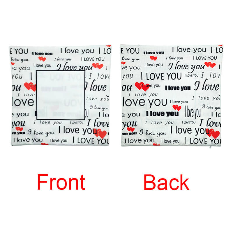 Alwin Valentine Sublimated Blank Linen Love Pillowcase China Warehouse
