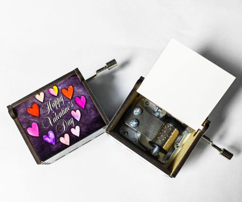 Alwin Sublimation MDF music Box for Valentine's Day China Warehouse