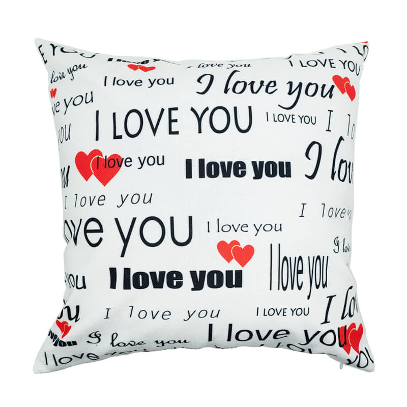 Alwin Valentine Sublimated Blank Linen Love Pillowcase China Warehouse