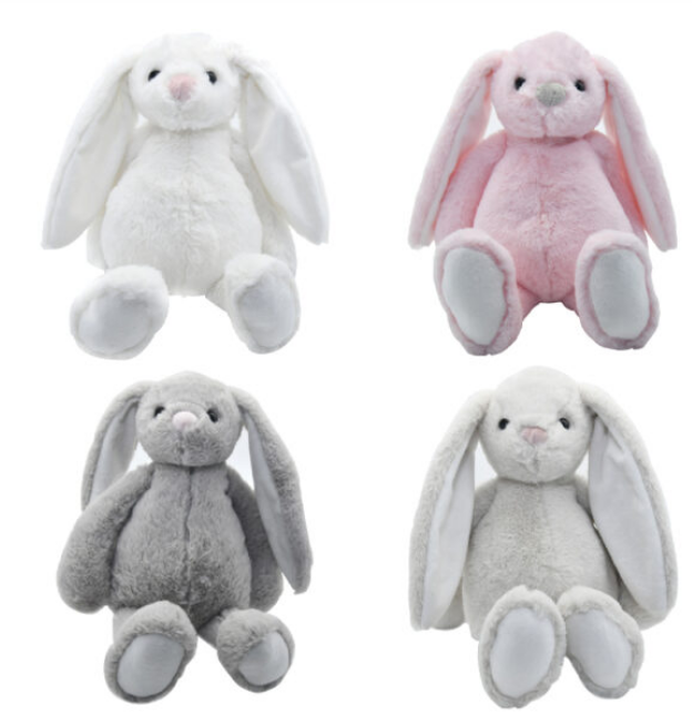 Alwin Easter Rabbit Plush Bunny Long Ear Colored Stuffed Soft Bedtime Toys China Warehouse