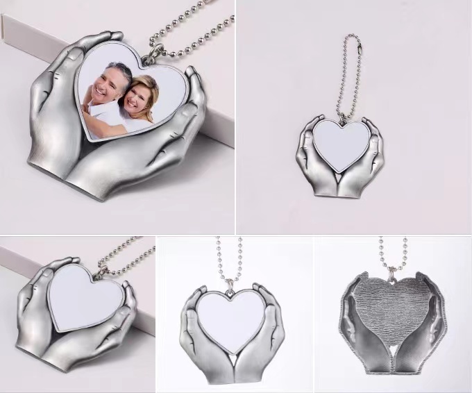 Alwin Valentine Necklace Keychain Sublimation Blank Aluminum China