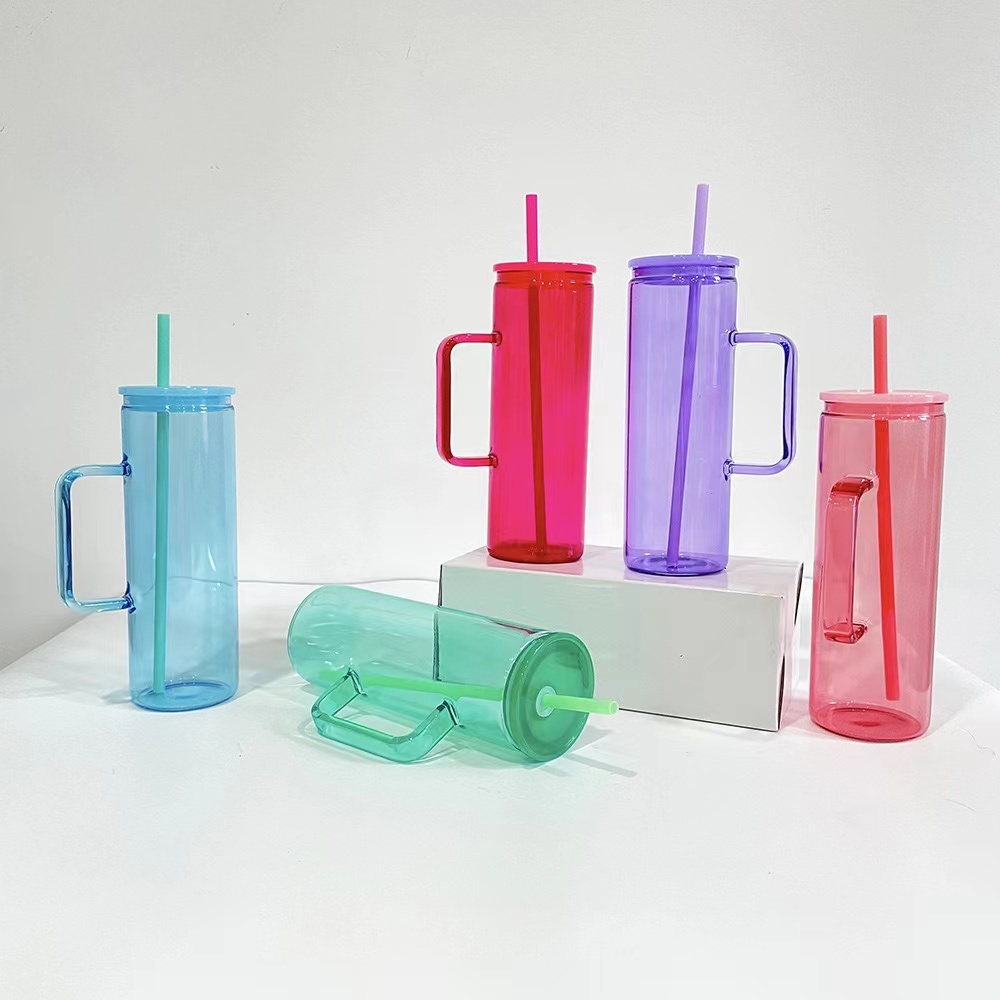 Alwin 20oz Jelly Color Straight Beverage Mug For Sublimation or UV DTF Wraps Mix color