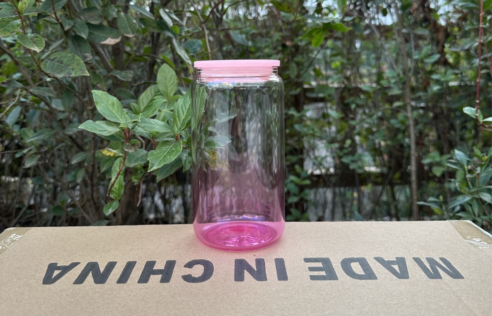 Alwin New Arrival 16oz Ombre Jelly Glass Clear Mixed Color Presale USA Warehouse RTS