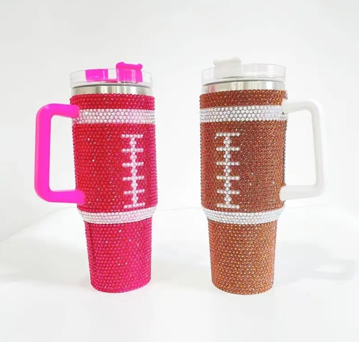 Alwin USA Warehouse Stanley Shaped 40oz Bling Tumbler Rhinestone Bling Travel Tumblers all kinds