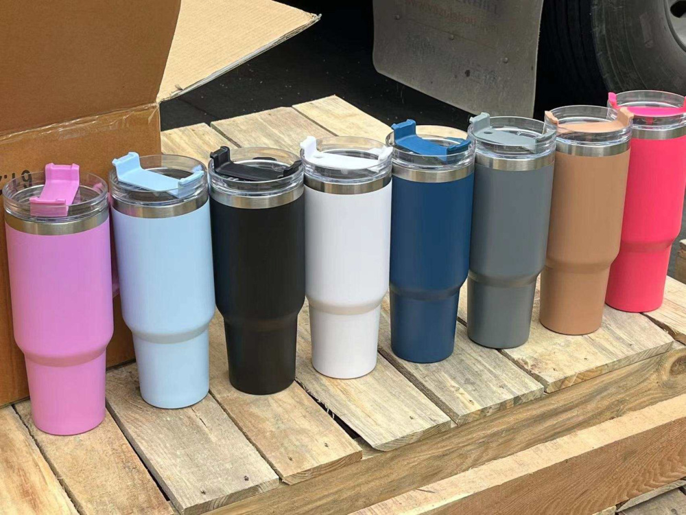 Alwin USA RTS 40oz all kinds of TravelMug Tumbler With Handle sold by case