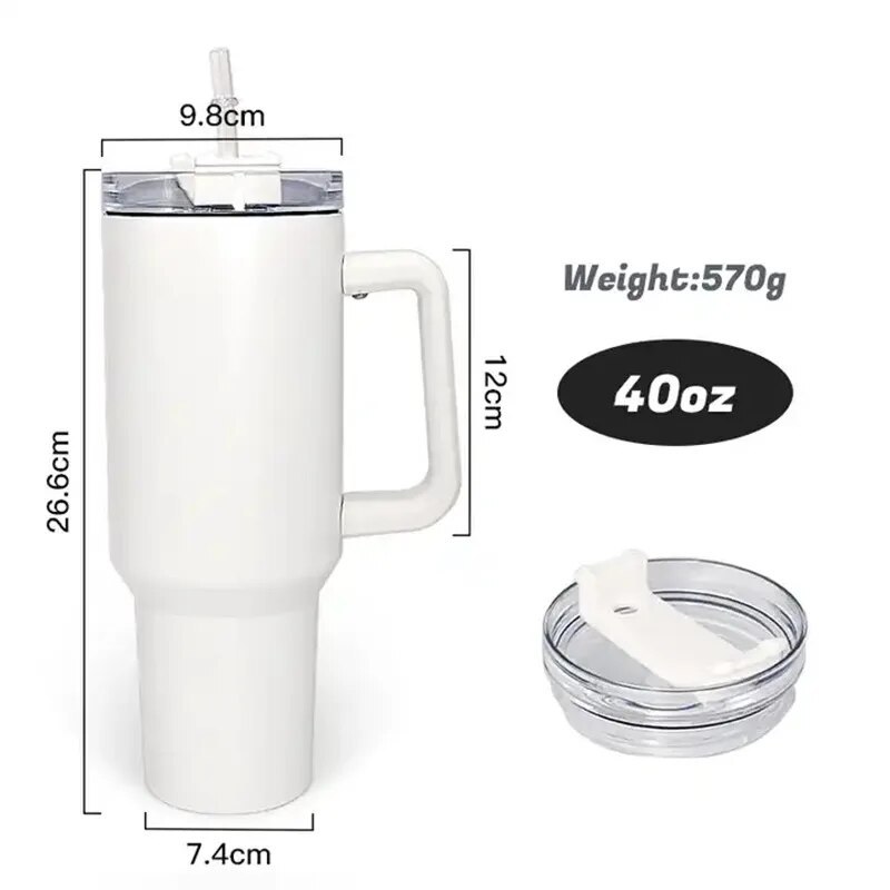 Alwin USA RTS 40oz all kinds of TravelMug Tumbler With Handle sold by case