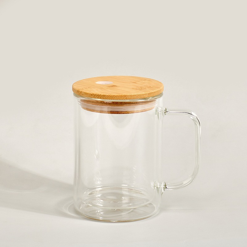 Alwin 15oz Sublimation Snow Globe Glass Mug with Handle USA Warehouse Presale
