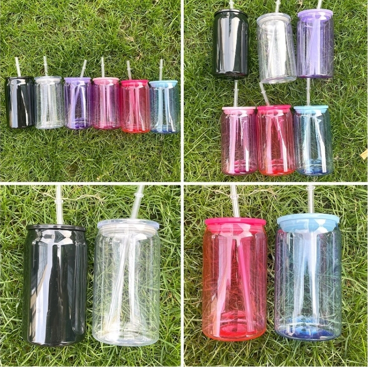 Alwin China Warehouse 16oz Acrylic Plastic Can with Clear Pp Lid ship out on March 15