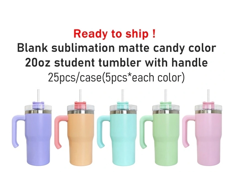 Alwin China Warehouse Macaron 20oz Kids studentsTumbler 25pcs one Case