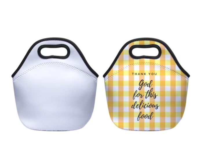 Alwin USA RTS Sublimation Lunch Box Carry Case Handbags Tote with Zipper