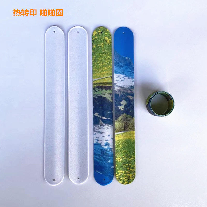 Alwin New arrival Sublimation Plastic Slap Wristband double-side printable China