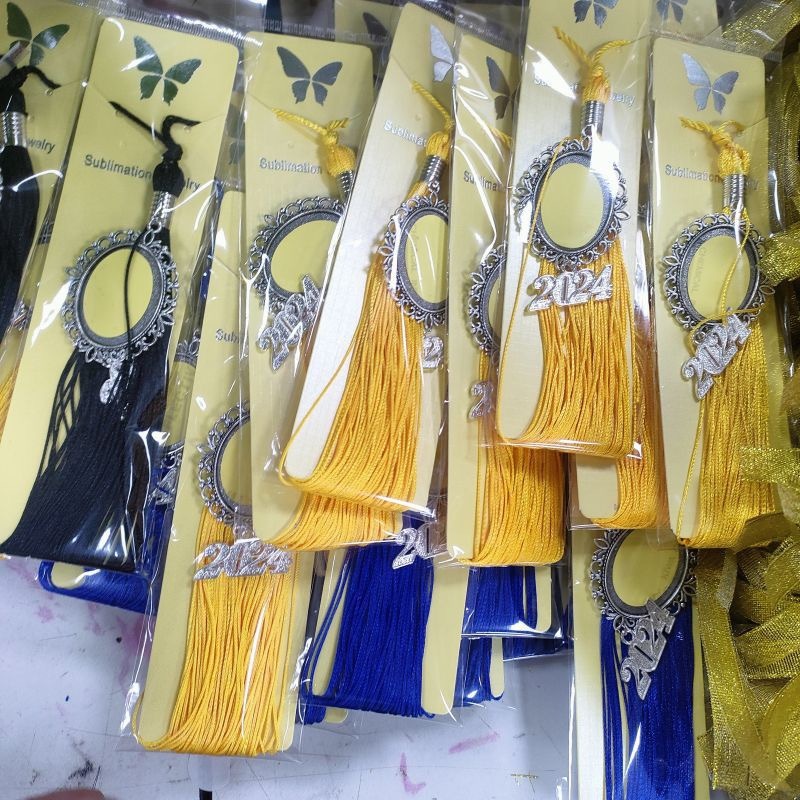 Alwin Hot selling Double sided printing Sublimation Graduation cap charm with tassel China