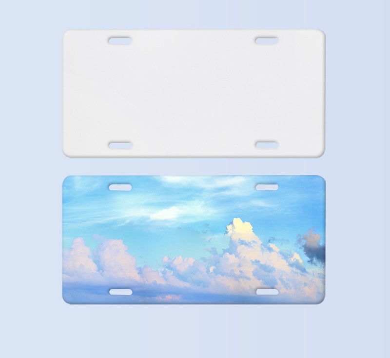 Alwin Sublimation two-hole metal license plate holder (single-sided printing) China