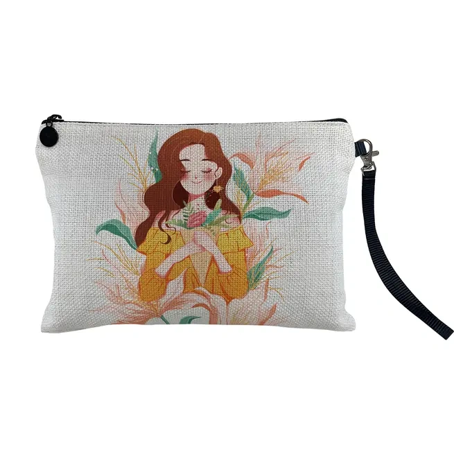 Alwin Sublimation Blank Linen Cosmetic Bag China