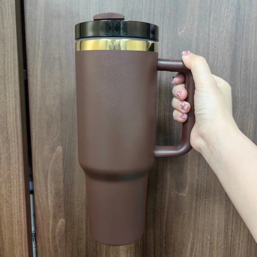 Alwin China Warehosue 40oz Chocolate Color Mug with Handle for Laser Free Shipping (20PCS)