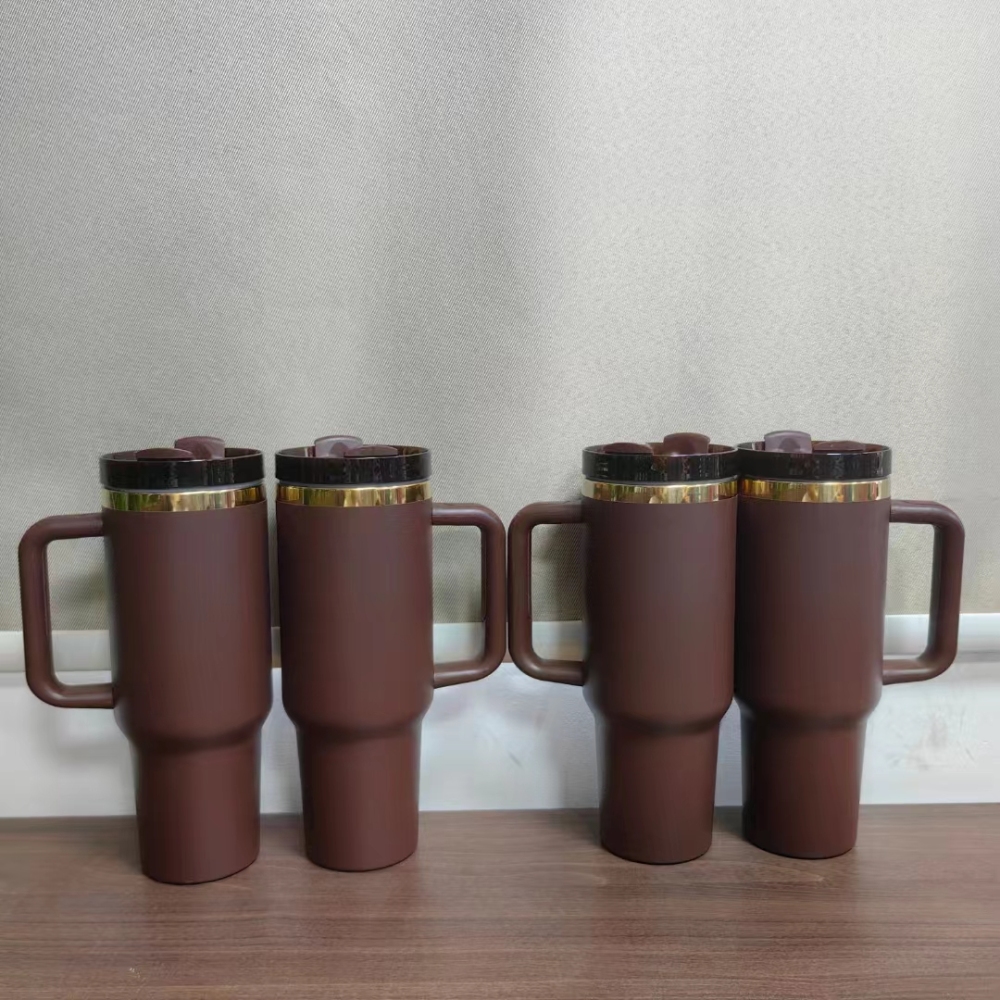 Alwin China Warehosue 40oz Chocolate Color Mug with Handle for Laser Free Shipping (20PCS)