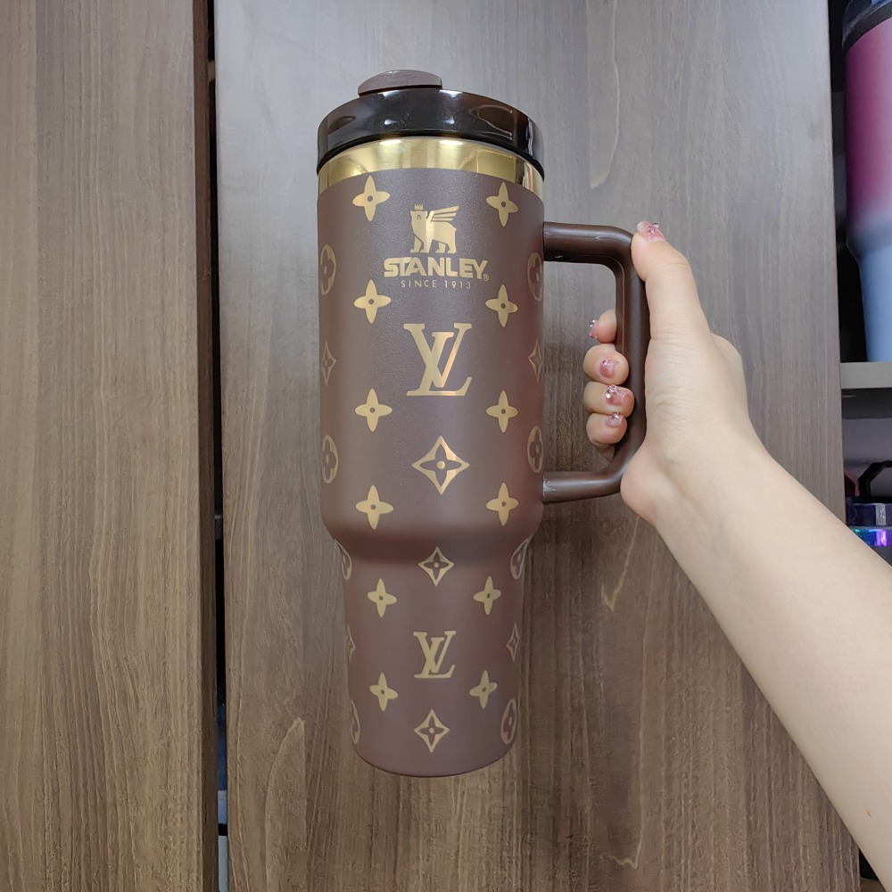 Alwin China Warehosue 40oz Chocolate Color Mug with Handle for Laser Free Shipping (20PCS)