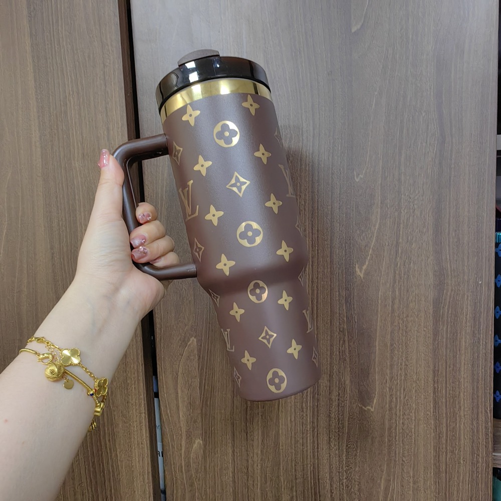 Alwin China Warehosue 40oz Chocolate Color Mug with Handle for Laser Free Shipping (20PCS)