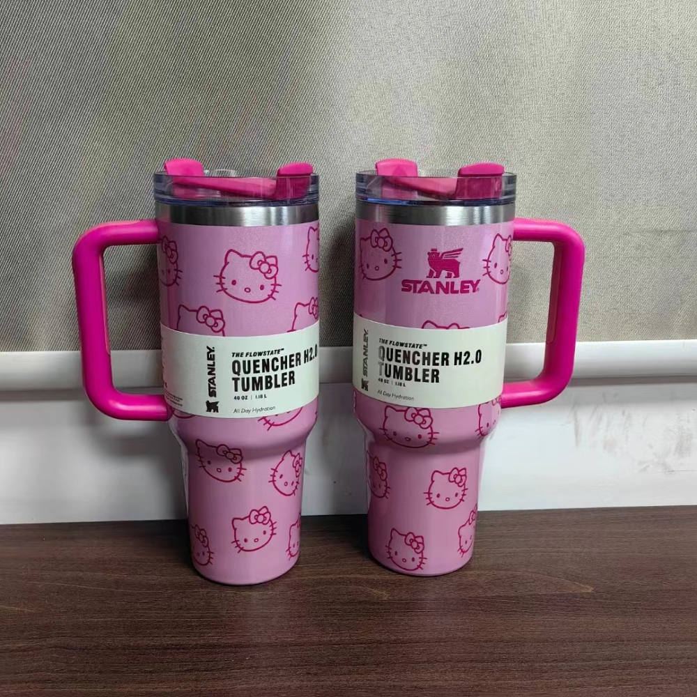 NEW China RTS Glitter 40oz HelloKitty Mugs Free Shipping (20PCS)