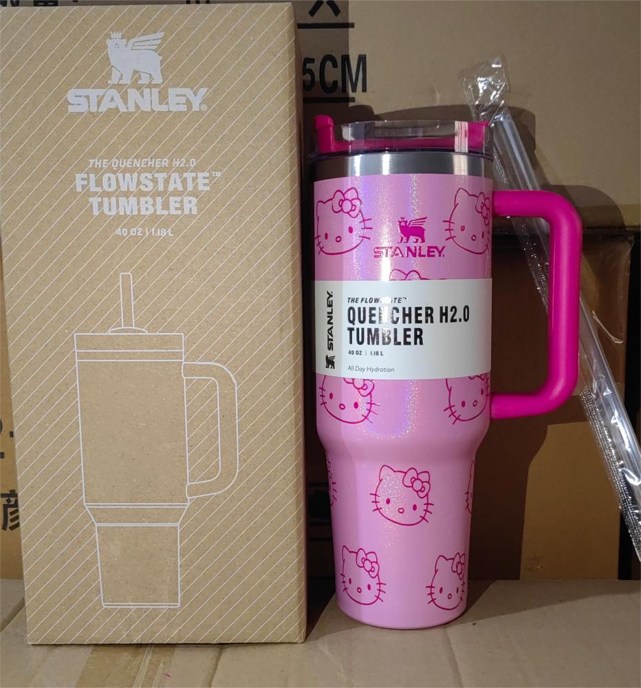 NEW China RTS Glitter 40oz HelloKitty Mugs Free Shipping (20PCS)