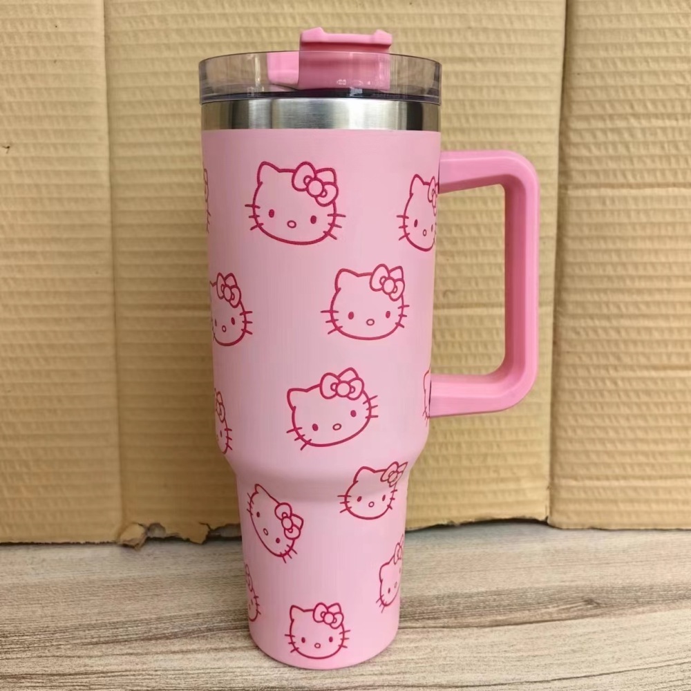 NEW China RTS Glitter 40oz HelloKitty Mugs Free Shipping (20PCS)