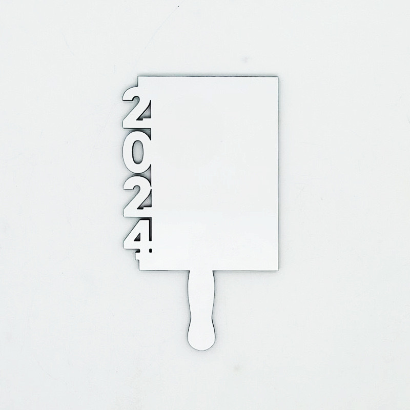Alwin MDF Graduation Sublimation Blanks Photo Frame Handheld Fan 2024