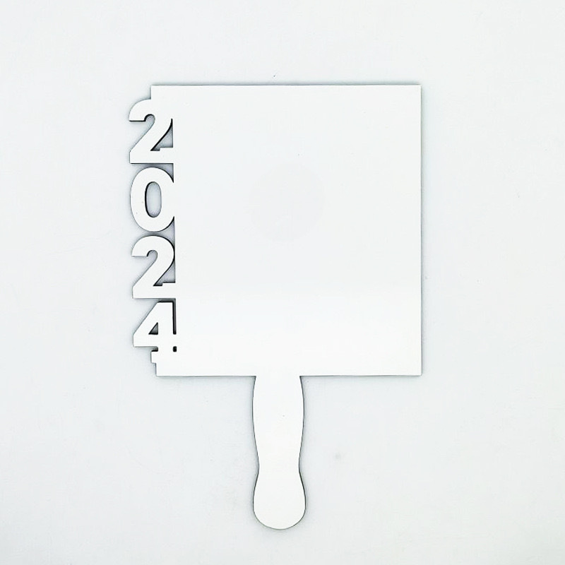 Alwin MDF Graduation Sublimation Blanks Photo Frame Handheld Fan 2024