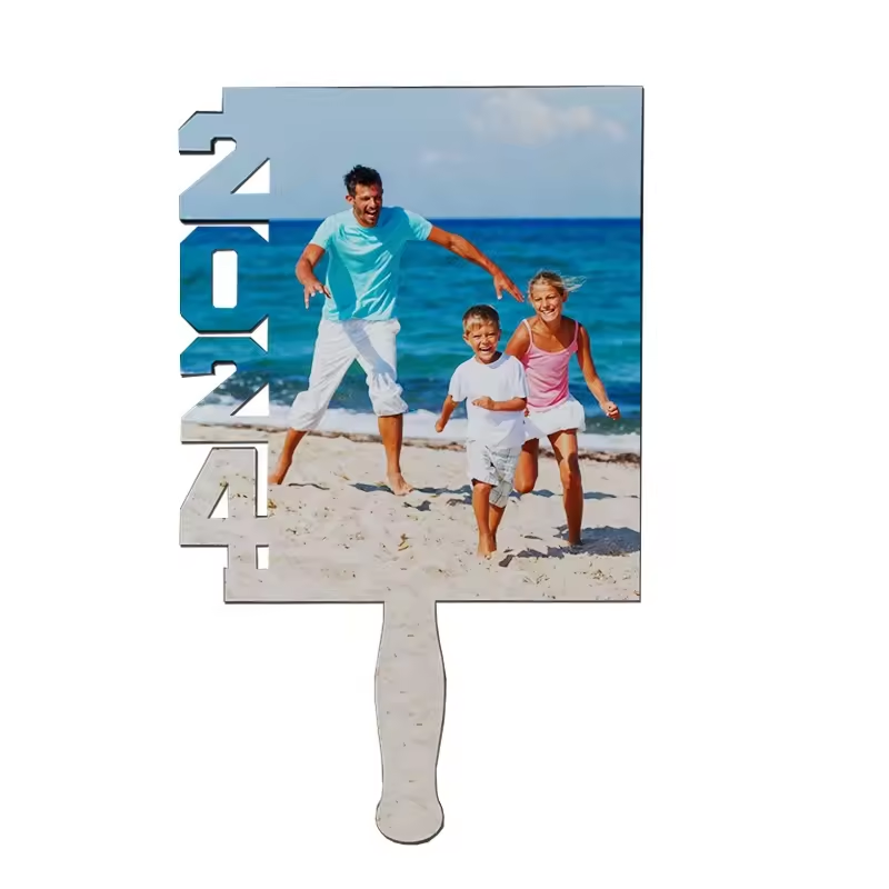 Alwin MDF Graduation Sublimation Blanks Photo Frame Handheld Fan 2024
