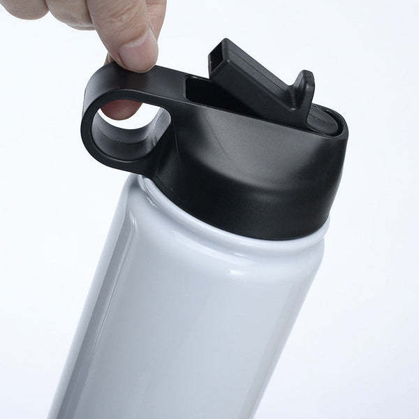 Alwin USA RTS 12/18/22/32oz Wholesale Vacuum Stainless Steel Sublimation Blanks Hip Flask Water bottles with Lids