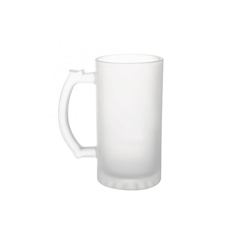 Alwin USA RTS Wholesale 16oz Matte Sublimation Glass Cup with Handle