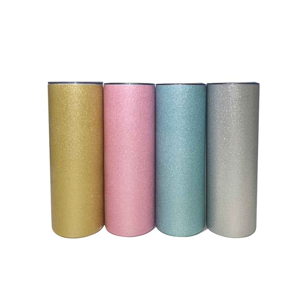 Alwin USA RTS 20oz Shimmer Glitter Stainless Steel Tumbler Cups Sublimation Tumblers