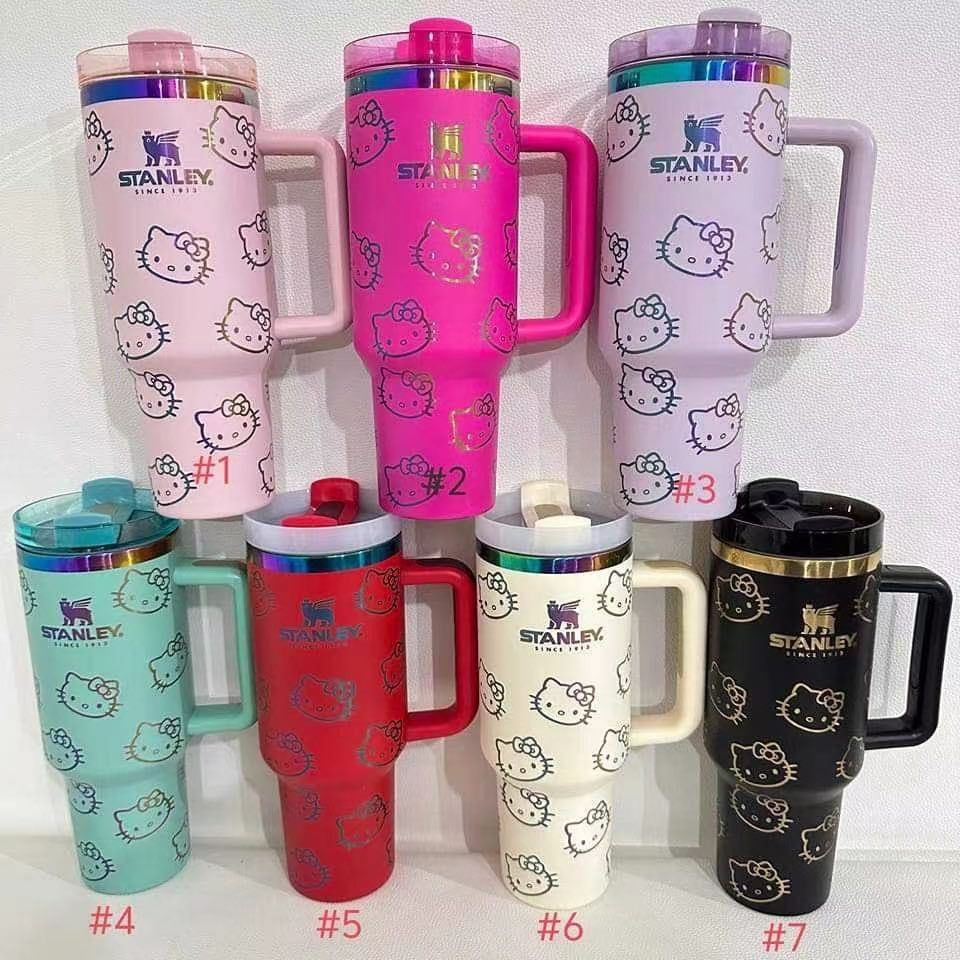 NEW China RTS Glitter 40oz HelloKitty Mugs Free Shipping (20PCS)
