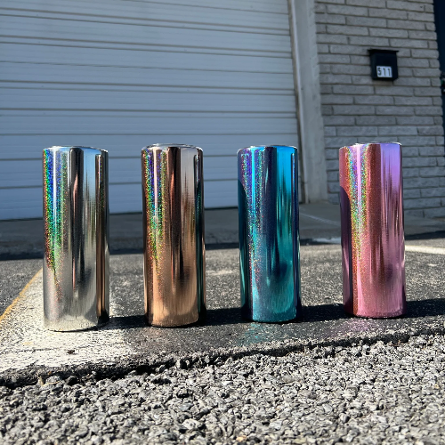 Alwin USA RTS 20oz Skinny Stainless Steel Sublimation Magic Mirror Tumbler