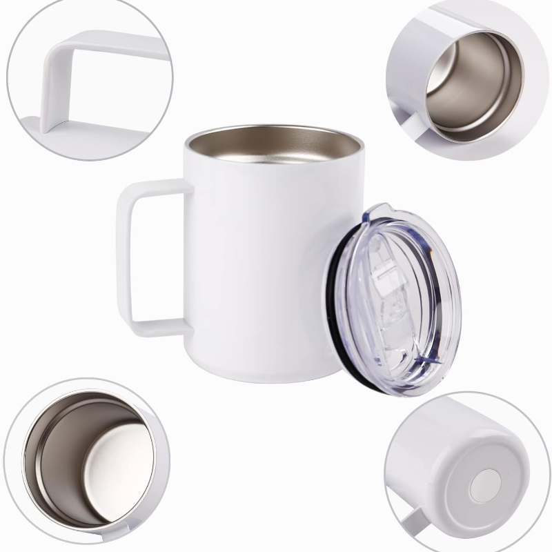 Alwin USA RTS 12oz Coffee Mug With Handle Sublimation Tumbler