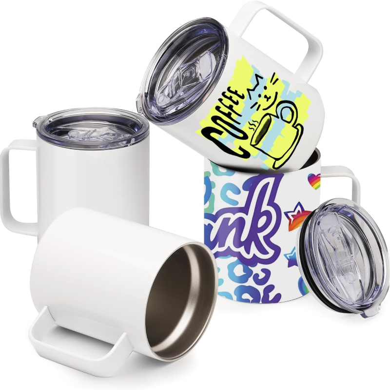 Alwin USA RTS 12oz Coffee Mug With Handle Sublimation Tumbler