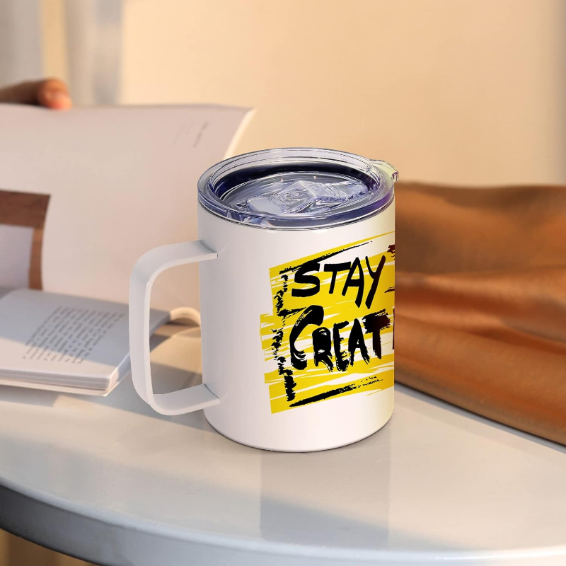 Alwin USA RTS 12oz Coffee Mug With Handle Sublimation Tumbler