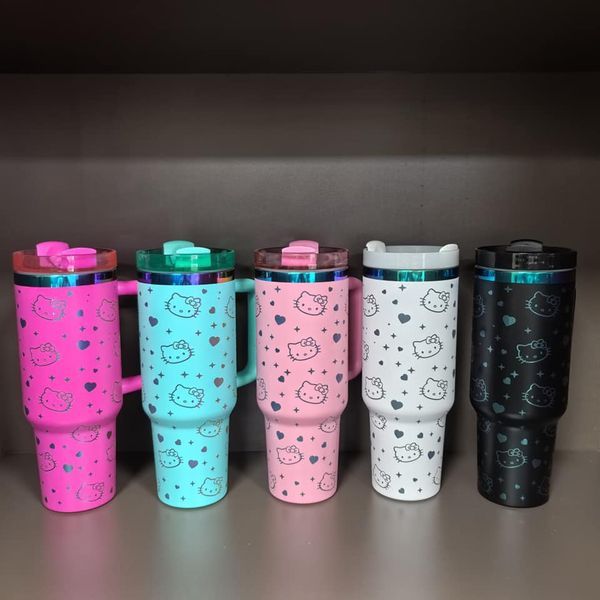 NEW China RTS Glitter 40oz HelloKitty Mugs Free Shipping (20PCS)